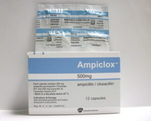 أمبيكلوكس كبسولات مضاد حيوى قاتل للبكتيريا Ampiclox Capsules
