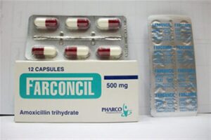 فاركونسيل كبسولات معلق فيال مضاد حيوي واسع المجال Farconcil