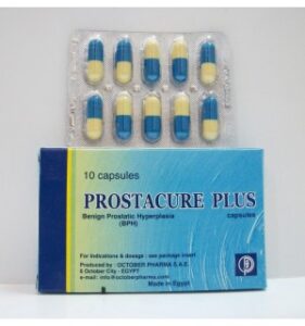 بروستاكيور بلس كبسولات لعلاج إحتقان البروستاتا Prostacure Plus Capsules