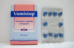 فوميستوب كبسولات مضاد للقىء والغثيان وعسر الهضم Vomistop Capsules
