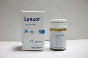 لانزور كبسولات لعلاج قرحة المعدة وارتجاع المرئ Lanzor Capsules