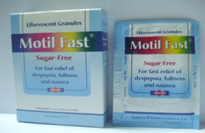 موتيل فاست حبيبات فوارة منظم لحركة الأمعاء Motil Fast Effervescent Granules
