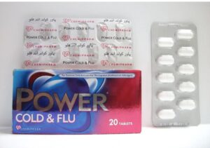 برشام باور كولد اند فلو لعلاج نزلات البرد Power Cold and Flu Tablets