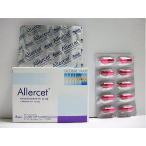 اليرسيت كبسولات لعلاج البرد والصداع Allercet Capsules