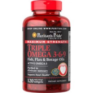 تريبل أوميجا كبسولات لبناء العضلات والتخسيس Triple Omega Capsules