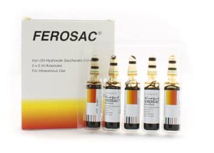 فروساك أمبولات لعلاج نقص الحديد في الجسم Ferosac Ampoules