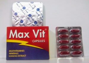 ماكس فيت كبسولات مقوى عام وفيتامين متعدد Max Vit Capsules