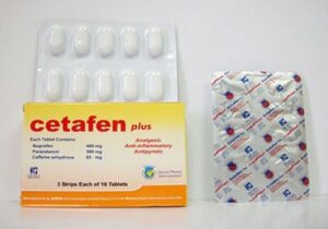 سيتافين أقراص مسكن وخافض للحرارة ومضاد للالتهابات Cetafen Tablets