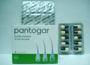 بانتوجار كبسولات فيتامين لتطويل وتساقط الشعر Pantogar Capsules