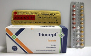 ترايوسيبت أقراص لمنع الحمل ونزول الدورة الشهرية Triocept Tablets