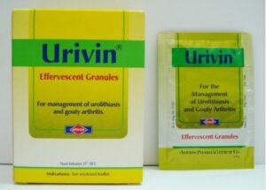 يوريفين فوار لعلاج زيادة الاملاح والنقرس Urivin Effervescent