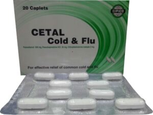 سيتال كولد اند فلو اقراص للبرد وللصداع Cetal Cold And Flu